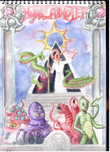 Nyarlathotep-2 illustration. inspiration autour de Lovecraft.